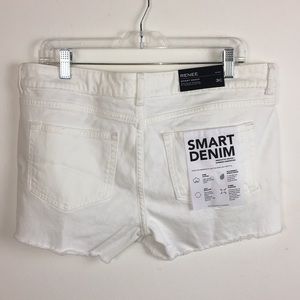 DL1961 Shorts - DL1961 White Denim Cutoff Shorts Raw Hem DL1961 Shorts - DL1961 White Denim Cutoff Shorts Raw Hem